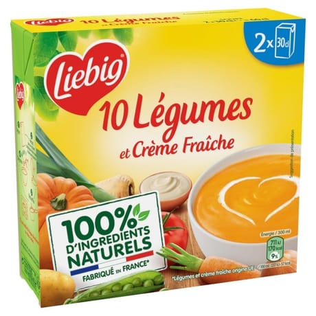 Liebig velouté 10 légumes à la crème fraiche 2x30cl 600g