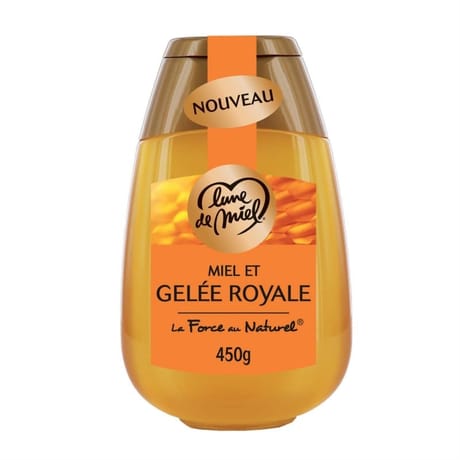 Lune de miel squeezer miel et gelée royale 450g