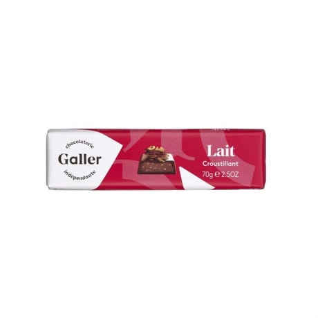 Galler bâton chocolat lait croustillant 70g