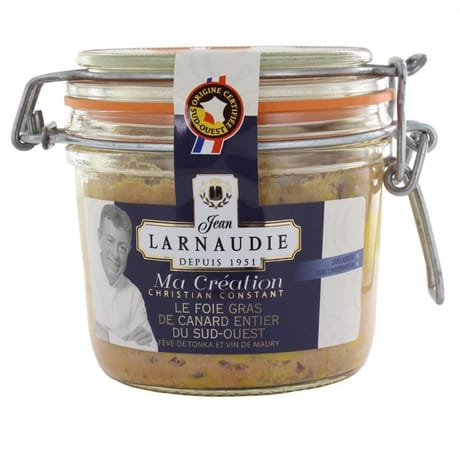 Jean larnaudie foie gras de canard entier du sud ouest ma création bocal 270g