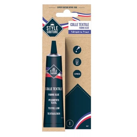 Colle textile sans solvant tube alu 30g Style Couture