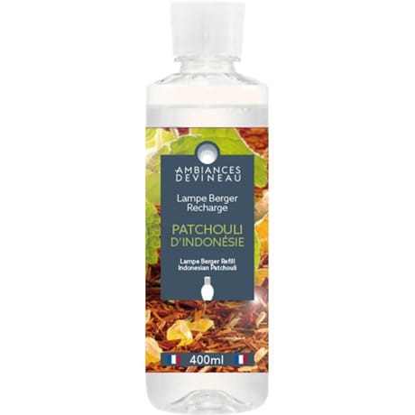 Recharge 400ml pour lampe berger patchouli d'indonésie