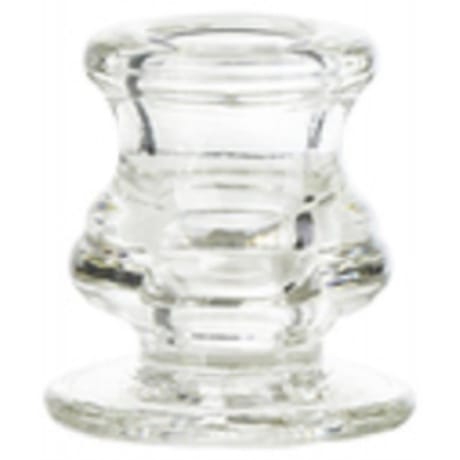 Bougeoir urne transparent pour bougie droite
