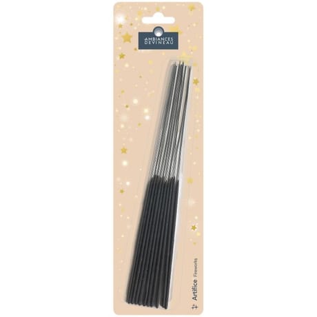 Ambiances devineau 10 maxi cierges étincelants 25 cm