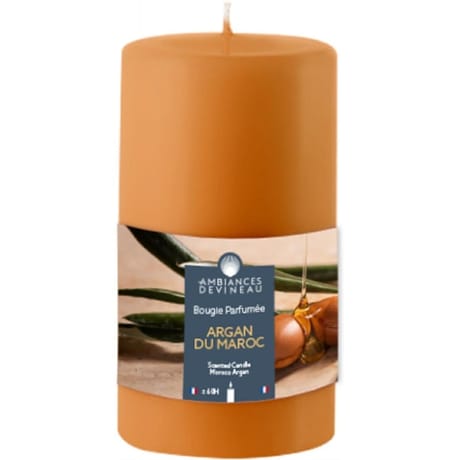 Ambiances devineau bougie cylindrique 70h13 argan du maroc