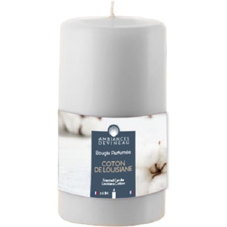 Ambiances devineau bougie cylindrique 70h13 coton de louisiane