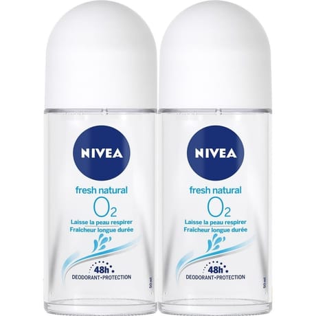 Nivea déodorant bille fresh natural lot x6 50ml