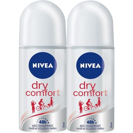 Nivea déodorant bille femme dry confort lot x6 50ml