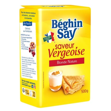 Beghin Say saveur vergeoise blonde nature 500g