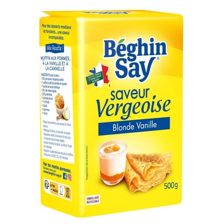 Beghin Say saveur vergeoise blonde vanille 500g