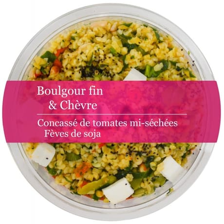 Boulgour fin et chevre tomates mi-sechees au basilic 280gr