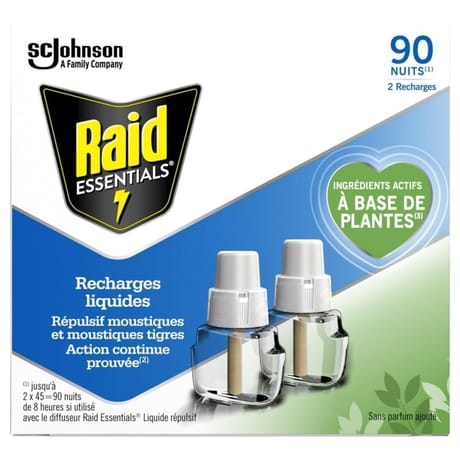 Raid essentials recharges liquides 45 nuits x2