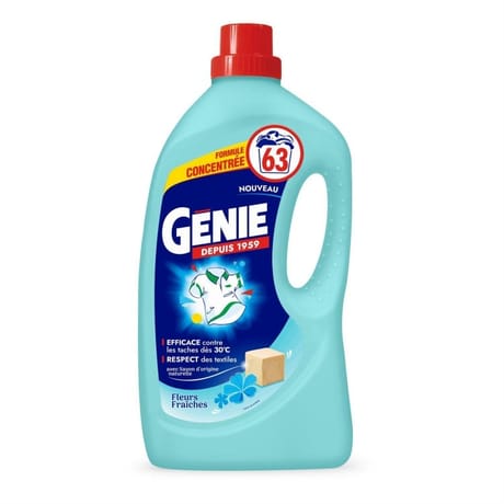 Génie lessive liquide fleurs fraîches 2.52l