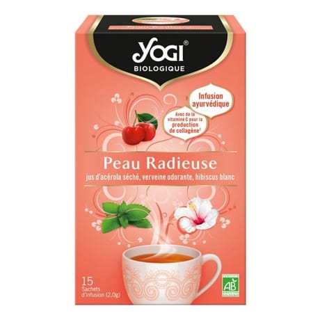 Yogi infusion bio peau radieuse 15 sachets 30g