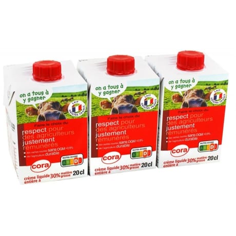 Cora crème liquide filière 30% mg 3x20cl