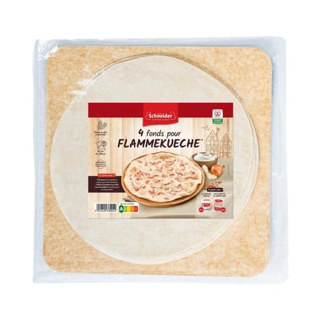 Schneider 4 fonds pour tartes flambées 440g