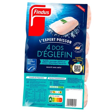 Findus 4 dos d'eglefin msc 440g