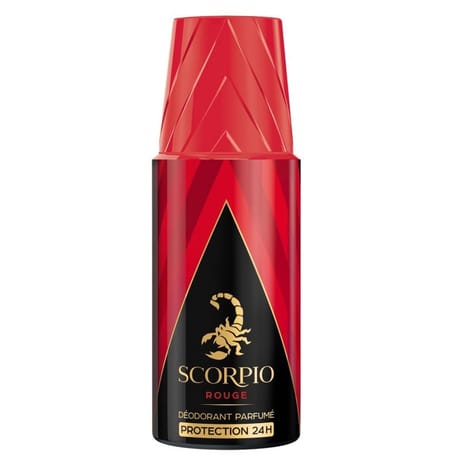 Scorpio eau de toilette déodorant atomiseur rouge 150ml