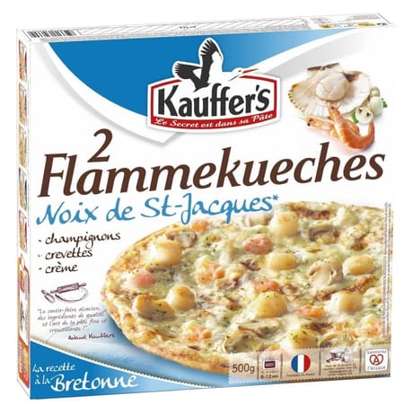 Kauffer's 2 flammekueches aux noix de Saint Jacques 500g