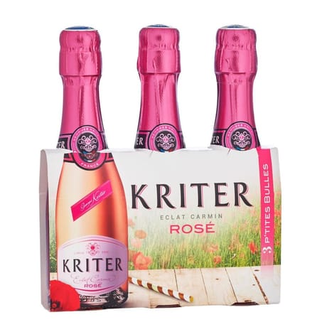 Kriter vin mousseux rosé 3 x 20cl 11.5% Vol.