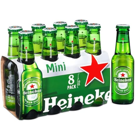 Heineken bière blonde 8x15cl 5%vol