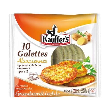 Kauffer's 10 galettes de pommes de terre 670g