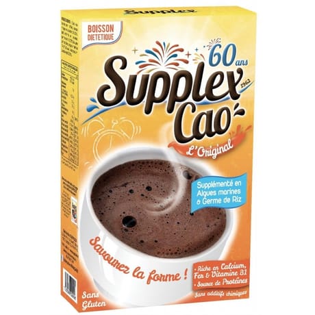 Supplex boisson chocolatée cao sans gluten 800g