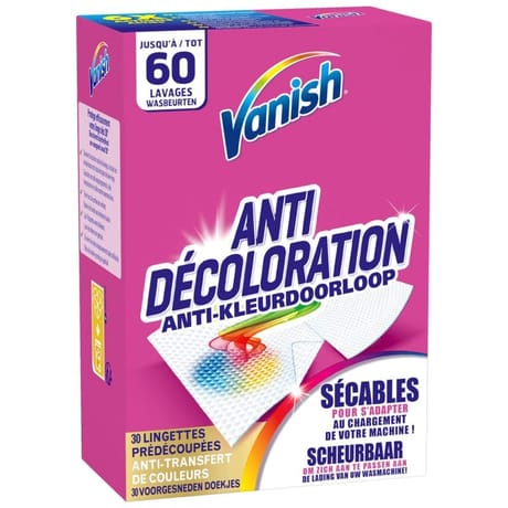 Vanish anti decoloration ultra 30 lingettes