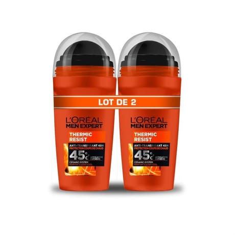 L'oréal men expert déodorant bille thermic resist 48h 45° lot 2 x 50ml