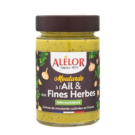 Alélor moutarde douce ail et persil 200g