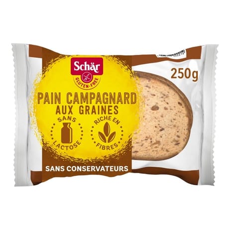 Schar pain campagnard aux graines sans gluten 250g