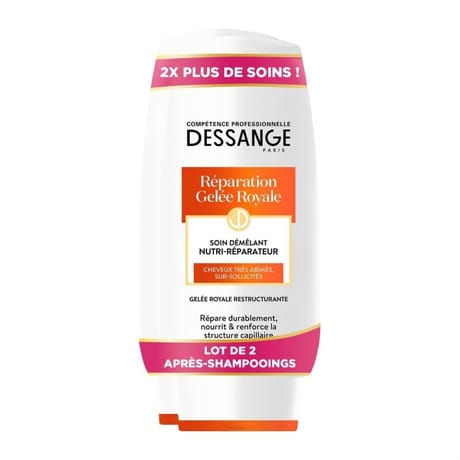 Dessange apres shampooing gelee royale 200ml lot de deux