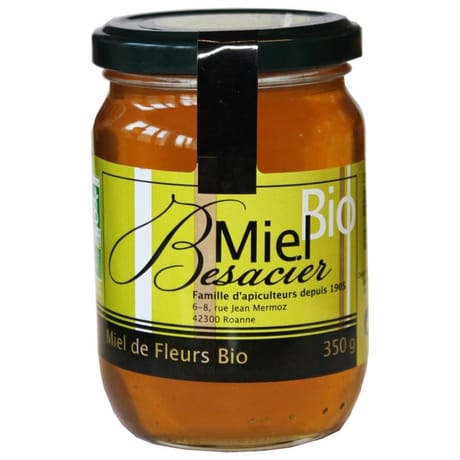 Miel besacier miel de fleurs biologique 350g