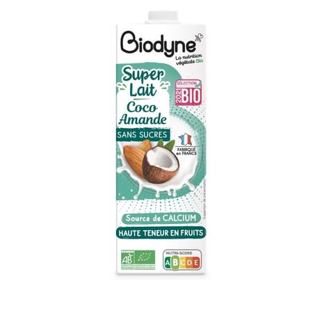 Biodyne super lait amande coco 1l