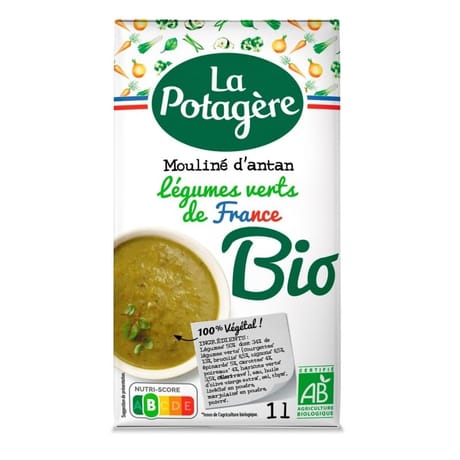 La potagere mouliné d'antan aux légumes verts bio 1L