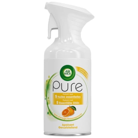 Air Wick aérosol pure apaisant zeste d'orange 250ml