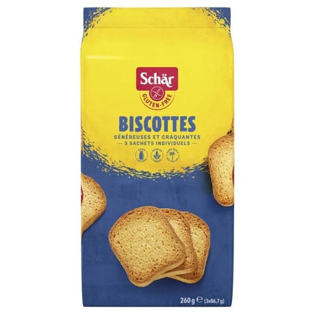 Schar biscottes naturellement sans gluten 260g