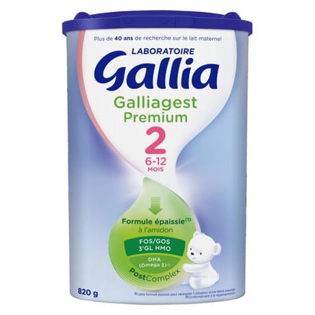 Gallia galliagest premium 2ème âge de 6 à 12 mois 820g