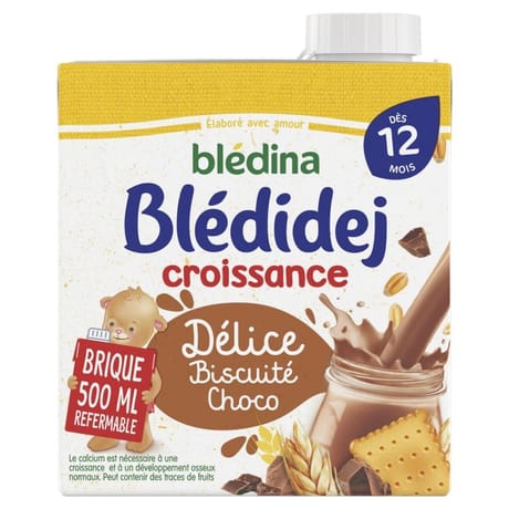Bledina bledidej délice biscuité chocolat 12 mois 500ml