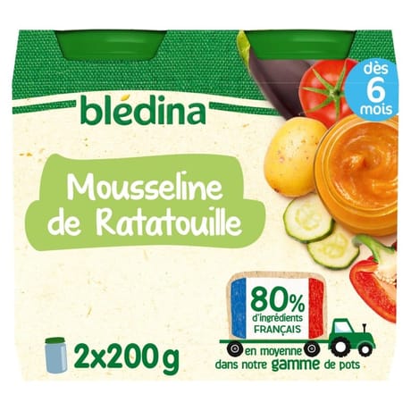 Bledina pots mousseline de ratatouille 2x200g