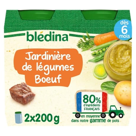 Bledina pots jardinière de légumes boeuf 2x200g