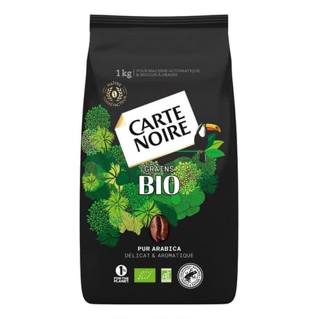 Carte noire café bio grains délicat et aromatique 1kg