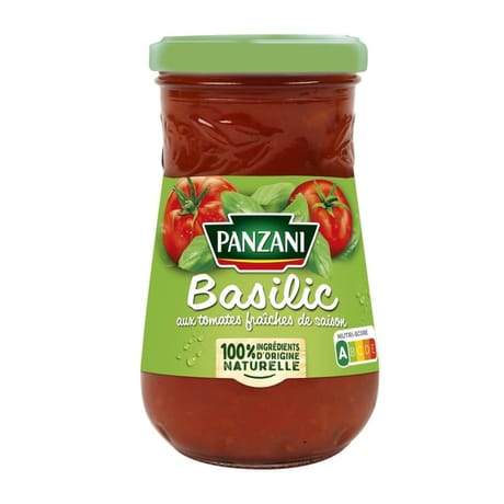 Panzani sauce tomate basilic aux tomates fraîches de saison 210g