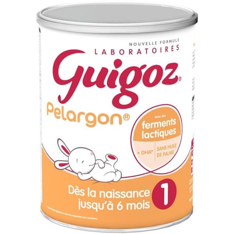 Nestlé guigoz pelargon 1 lait infantile en poudre 1er âge 780g