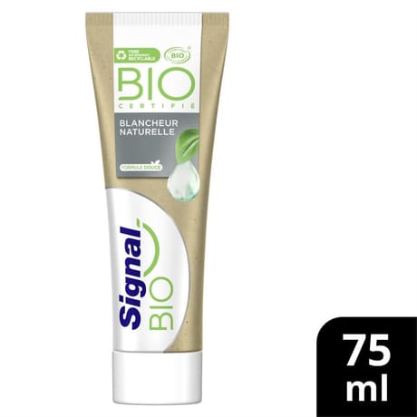 Signal dentrifice certifié bio blancheur naturelle 75ml