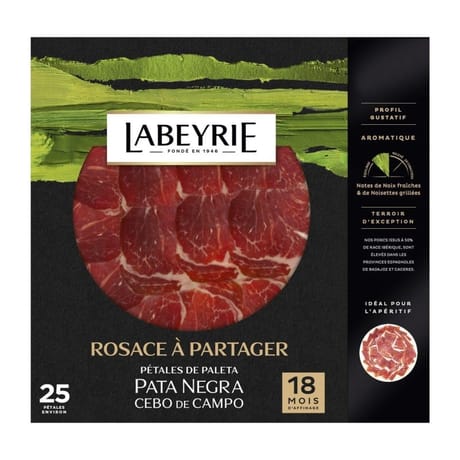 Labeyrie rosace à partager pétales de paleta Pata Negra 18 mois 90g