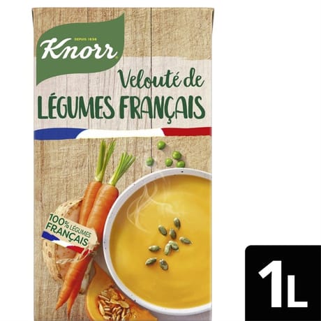 Knorr soupe liquide veloute de légumes varies français 1030g