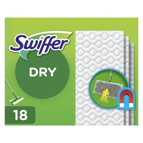 Swiffer balai attrape poussière-recharges lingettes sèches x18