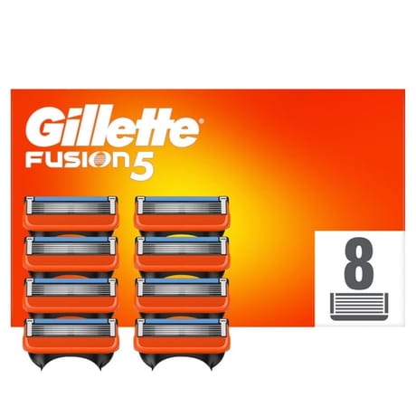 Gilette fusion5 recharges de lames de rasoir pour homme 8 recharges