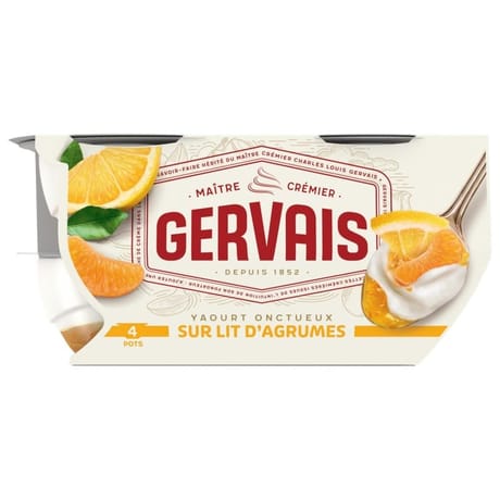 Gervais yaourt sur lit d'agrumes 4x115g
